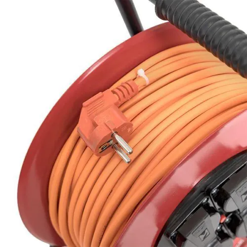 Удлинитель на катушке 4х50м с заземл. 16А IP44 Гефест 2.0 3.5кВт КГ 3х1.5 с предохранителем PROxima EKF UKG02-16-R315-4-50-IP44 фото 5