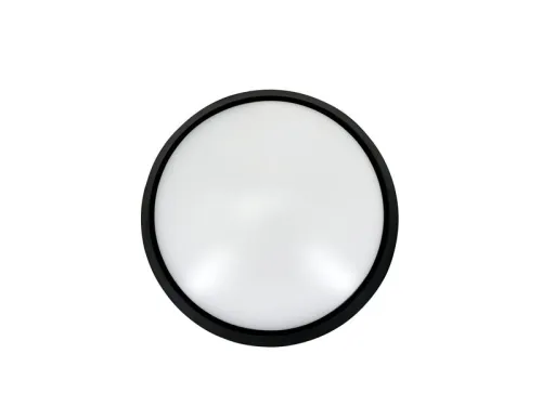 Светильник светодиодный WP 15 C 18W OP 840 D220 BK 220х80мм 18Вт 4000К IP65 ЖКХ круглый пылевлагозащ. черн. Русский Свет 15071524505 фото 2