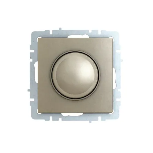 Светорегулятор СП BRITE пов-наж. 600Вт СС10-1-0-БрШ механизм шампань IEK BR-D20-0600-K37 фото 2