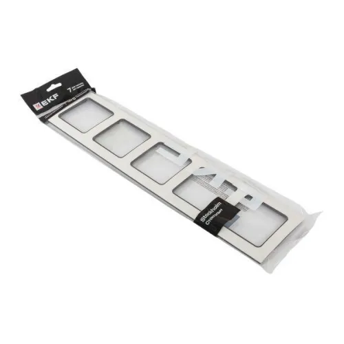 Рамка 5-м Стокгольм бел. с линией цвета черн. EKF EAM-G-306-10 фото 6