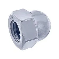 Гайка колпачковая М6 DIN 1587 класс прочн. 4.8 цинк (пакет) (уп.100шт) СТРОЙМЕТИЗ UTORM3150048