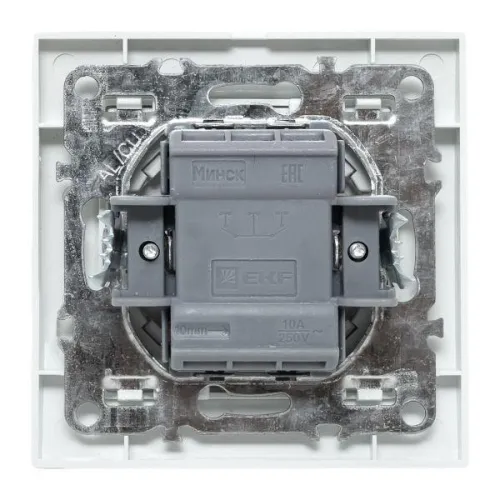Выключатель 1-кл. СП Минск 10А IP20 с индикатором бел. Basic EKF ERV10-121-10 фото 7
