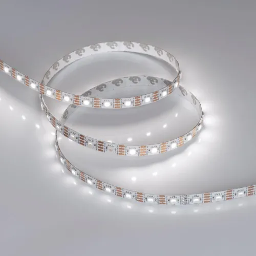 Лента светодиодная SPI-B60-10mm 12V White 6000К-PX1-RAM 9.3Вт/м IP20 5060 бегущий огонь (уп.5м) Arlight 037829