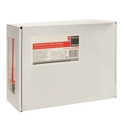 Рубильник 3п 400А без рукоятки управления TwinBlock PROxima EKF tb-s-400-3p фото 5