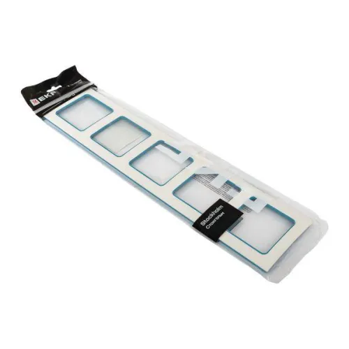 Рамка 5-м Стокгольм бел. с линией цвета син. EKF EXM-G-306-30 фото 6