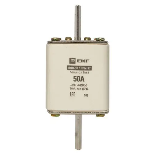 Вставка плавкая ППН-37 400/50А габарит 2 PROxima EKF fus-37/400/50 фото 5