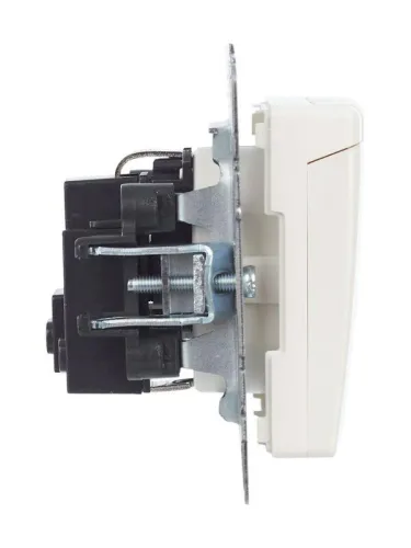 Розетка BRITE РСбш10-3-БрЖ 16А IP20 с заземл. защ. шторки с крышкой механизм жемчуж. IEK BR-R16-16-K36 фото 7