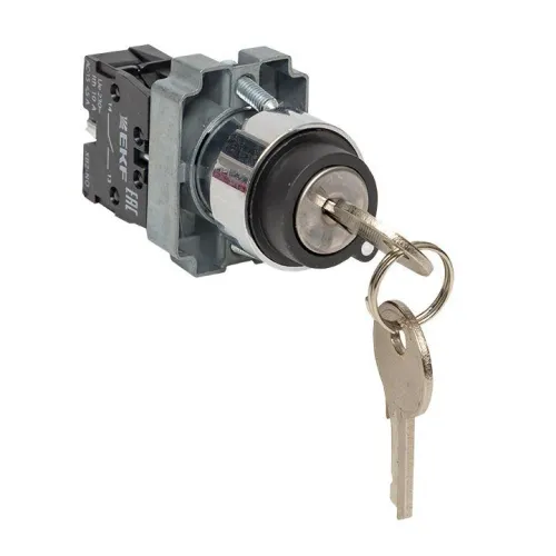 Переключатель BG21 2P с замком (не возврат.) NO EKF xb2-bg21 фото 5