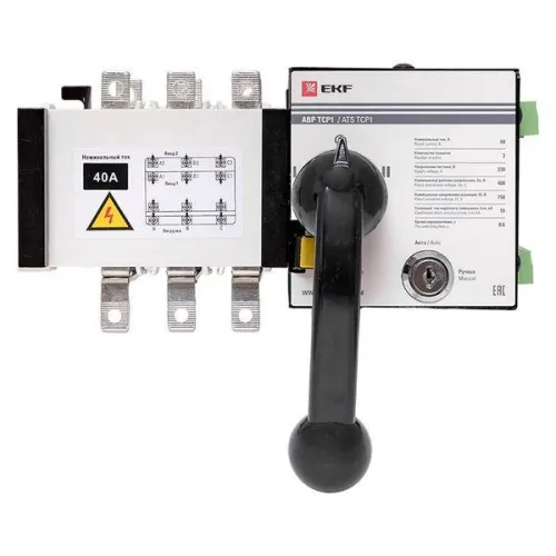 Устройство автоматического ввода резерва АВР 3п 40А 230В ТСР1 PROxima EKF ats-tsr1-40A-3p-pro фото 7