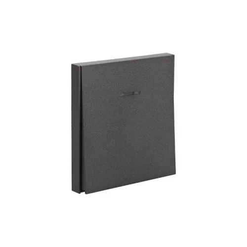 Переключатель перекрестный 1-кл. СП STRONG 10А с подсветкой графит Kranz KR-78-0718-6 фото 5