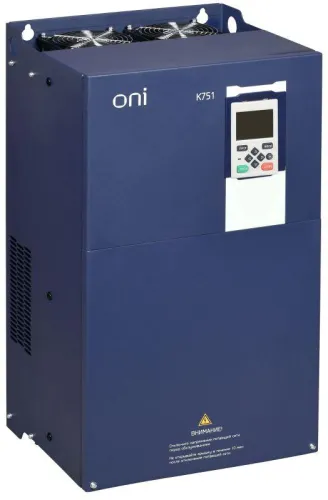 Преобразователь частоты K751 380В 3ф 75-90кВт 150-176А со встроен. тормозом ONI K751-33-7590TM