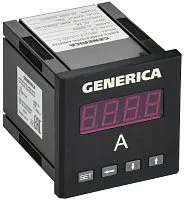 Амперметр цифровой щитовой 1ф DO RS-485 72х72 LED GENERICA IDA11-5-1-3-LED-G
