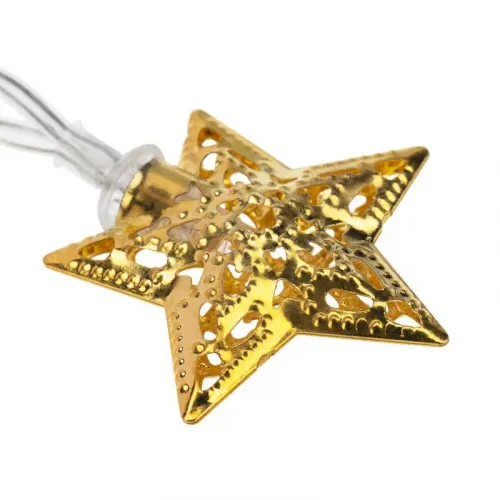 Гирлянда светодиодная "Звезды" 1.2м 12LED тепл. бел. 0.5Вт IP20 на солнечной батарее Neon-Night 303-070 фото 2