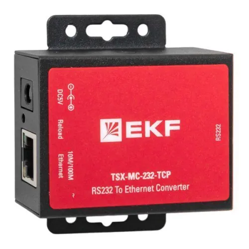 Преобразователь 1-портовый RS-232 в Ethernet MC-232-TCP TSX EKF TSX-MC-232-TCP