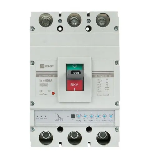 Выключатель автоматический 3п 630/630А 65кА ВА-99М PROxima электр. расцеп. EKF mccb99-630-630me фото 4