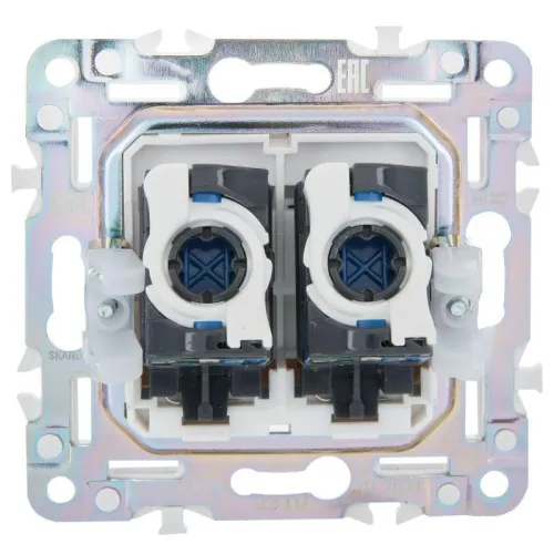Розетка компьютерная двойн. RJ45 кат.6 SKANDY SK-K04Sa песочн. IEK SK-K20-2-K98 фото 5