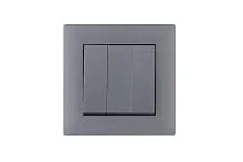 Выключатель 3-клав. 1 вход 3 выхода Karea RIZZ STAR сер. Makel 88065091