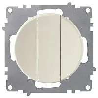 Выключатель 3-кл. СП Florence 10А IP20 механизм беж. (1E31901301) OneKeyElectro 2172803