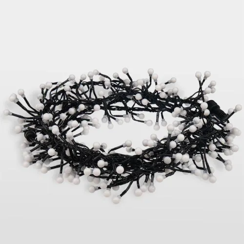 Гирлянда светодиодная "Мишура LED" 3м 288LED бел./тепл. бел. 18Вт 220-240В IP20 провод ПВХ темн. зел. Neon-Night 303-608 фото 5