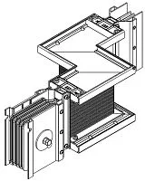 Секция Z-образ. лев. н/1 3200А Cu 3L+N+1/2PE IP55 тран. IEK LB-3200C5-35-F-ZLE