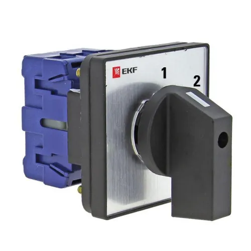 Переключатель кулачковый ПК-1-53 3П 63А "1-2" EKF pk-1-53-63 фото 2