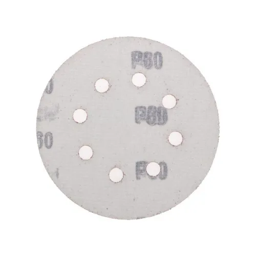 Диск абразивный на ворсовой основе на липучке перфорир. P60 125мм (уп.10шт) Kranz KR-91-1165 фото 4