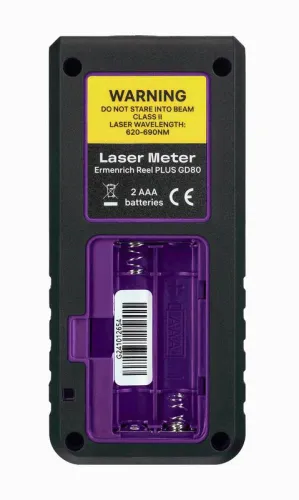 Рулетка лазерная Reel PLUS GD80 фиолет. Ermenrich 85315 фото 6