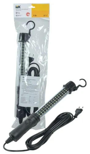 Светильник светодиодный переносной ДРО 2061 IP54 шнур 5м черн. IEK LDRO1-2061-09-05-K02 фото 2