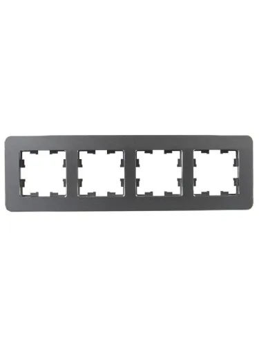 Рамка 4-м BRITE РУ-4-1-Бр метал. титан RE IEK BR-M42-M-01-K48 фото 3