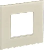 Рамка 1-м SKANDY SK-F21B стекло беж. IEK SK-M12-G-K10