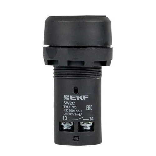 Кнопка SW2C-11 возвратная черн. NO+NC EKF sw2c-11s фото 2
