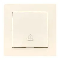 Кнопка звонка 1-кл. СП Валенсия 10А IP20 крем. PROxima EKF EWV10-026-20