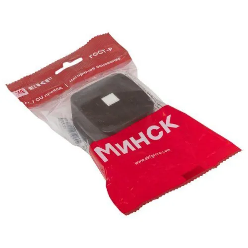 Розетка телефонная 1-м ОП Минск Phone темн. дерево EKF EGT01-034-40 фото 5