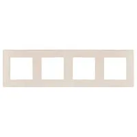 Рамка 4-м 12-5104-02 сатин сл. кость Эра Б0052530