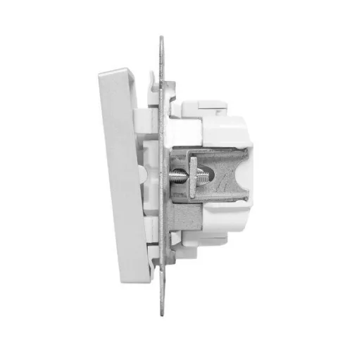 Выключатель 1-кл. СП Эпика с подсветкой механизм алюм. EKF UP1-SWA-14 фото 2