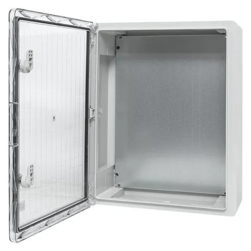 Бокс пластиковый с монтажной платой 500х400х180 IP65 прозр. дверь PROxima EKF PBT65MP006 фото 3