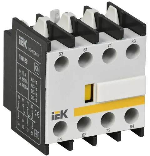 Приставка контактная ПКИ-22 доп. контакты 2НО+2НЗ KARAT IEK KPK10-22