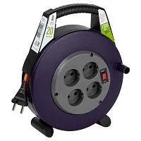 Удлинитель в закрыт. корпусе 4х20м без заземл. 6А с выкл. BPx-4-2x0.75-20m ПВС 2x0.75 Эра Б0052924