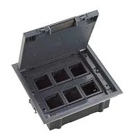 Люк MultiDesk MDK10 на 12мод. IP40 с монтажной коробкой для фальшпола SE MDK10112