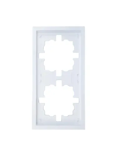 Рамка 2-мест. горизонт. ZIMA бел. LEZARD 704-0200-147