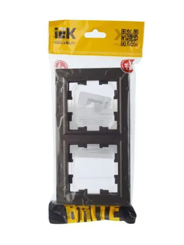 Рамка 2-м IP44 BRITE РУ-2-БрТБ-44 бронза IEK BR-M22-44-K45 фото 4