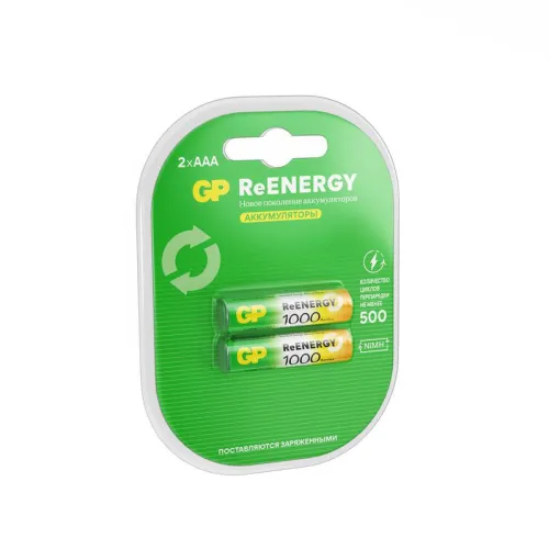 Аккумулятор AAA/HR03 ReEnergy 1.2В 930мА.ч (блист.2шт) GP 20271 фото 2