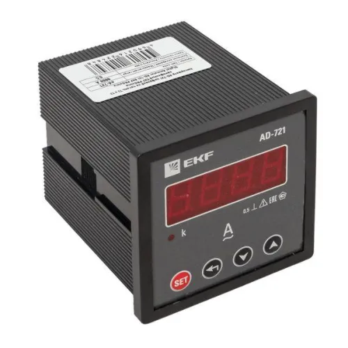 Амперметр цифровой AD-721 1ф на панель 72х72 EKF ad-721 фото 5