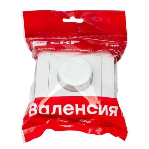 Светорегулятор Валенсия 600Вт 220В бел. PROxima EKF EWD06-101-10 фото 5