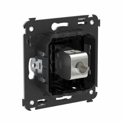 Розетка компьютерная 1-м СП Avanti "Черный квадрат" RJ45 кат.6 без шторок экранир. механизм DKC 4402793 фото 2