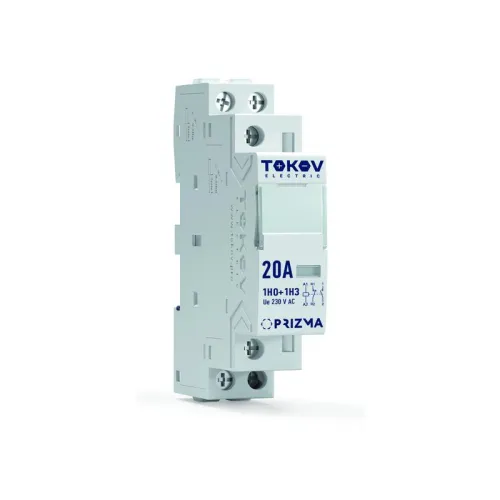 Контактор модульный 18мм 20А 230В АС 1НО 1НЗ PRIZMA TOKOV ELECTRIC TKE-PZ-MC-1-20-230-11