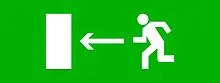 Пиктограмма "Направление налево" 320х120мм (для EXIT SAFEWAY-40) EKF pkal-01-03