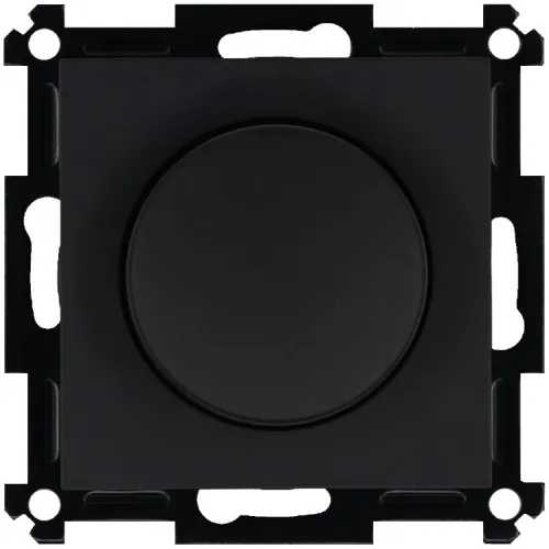 Светорегулятор поворотно-нажимной универс. (диммер) 3-500Вт LED 3-250Вт HV - 500Вт механизм бел. Jasmart G4012PB-500RV