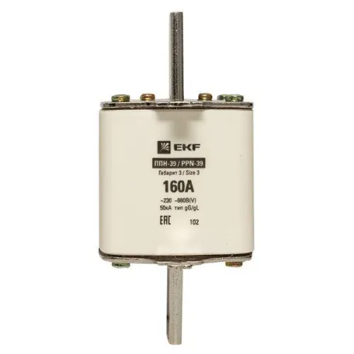 Вставка плавкая ППН-39 630/160А габарит 3 PROxima EKF fus-39/630/160 фото 3