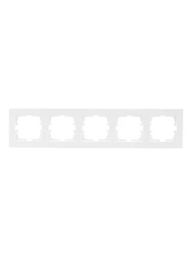 Рамка 5-м VESNA горизонт. бел. LEZARD 742-0200-150 фото 2
